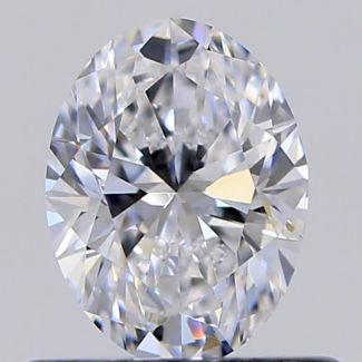 0.50 Carat Oval D VVS1 - VG GIA Natural Diamond