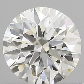 0.4 Carat Round H VVS2 EX VG GIA Natural Diamond