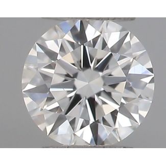 0.18 Carat Round G VVS1 EX GIA Natural Diamond