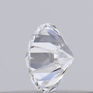 0.18 Carat Round D VVS2 EX GIA Natural Diamond