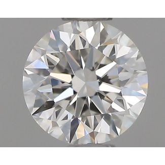 0.47 Carat Round H VVS2 EX GIA Natural Diamond