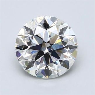 1.51 Carat Round H SI2 EX GIA Natural Diamond