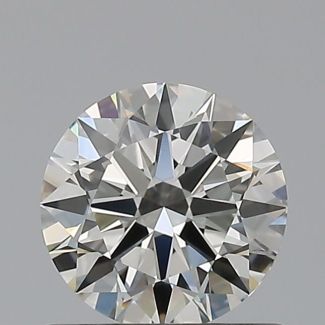 0.62 Carat Round H VVS2 EX IGI Natural Diamond