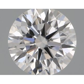 0.59 Carat Round E VVS1 EX GIA Natural Diamond