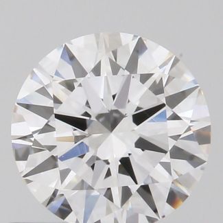 0.58 Carat Round D VVS2 EX VG GIA Natural Diamond