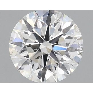 0.62 Carat Round F SI2 EX GIA Natural Diamond