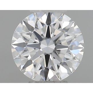 0.42 Carat Round F VVS2 EX GIA Natural Diamond