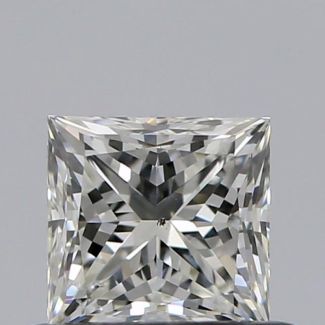 0.50 Carat Princess J SI1 - EX VG GIA Natural Diamond