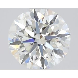 0.5 Carat Round H VS2 EX VG GIA Natural Diamond