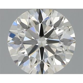 0.34 Carat Round H SI1 EX IGI Natural Diamond