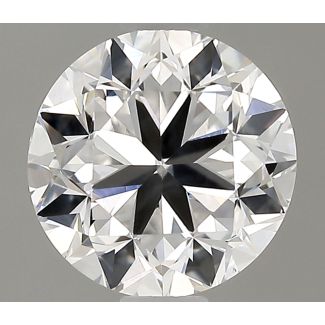 0.9 Carat Round F SI1 GD EX GIA Natural Diamond