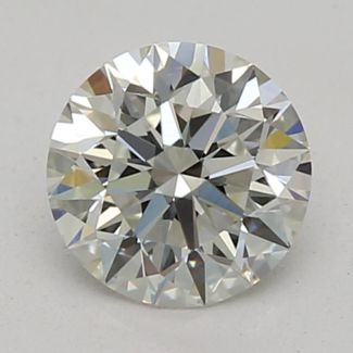 0.45 Carat Round H VVS1 EX GIA Natural Diamond