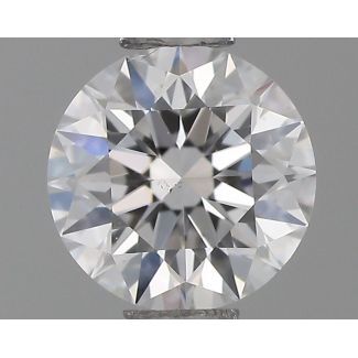 0.46 Carat Round D SI1 EX GIA Natural Diamond