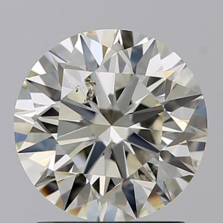 1.40 Carat Round K SI2 EX IGI Natural Diamond