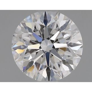 0.64 Carat Round D VVS2 EX GIA Natural Diamond