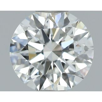 0.55 Carat Round F VVS2 EX GIA Natural Diamond