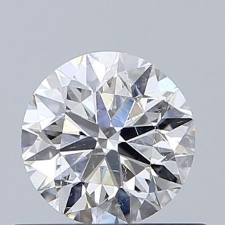 0.60 Carat Round F SI2 VG EX GIA Natural Diamond