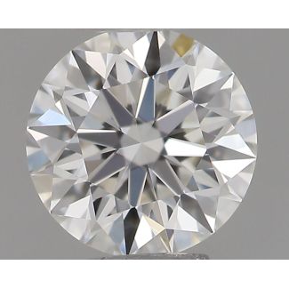 0.35 Carat Round H VVS1 EX GIA Natural Diamond