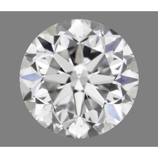 0.90 Carat Round F VS2 G EX VG GIA Natural Diamond