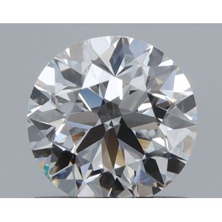 1.0 Carat Round F VS1 EX GIA Natural Diamond