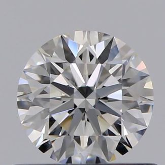 0.50 Carat Round E VVS2 EX GIA Natural Diamond