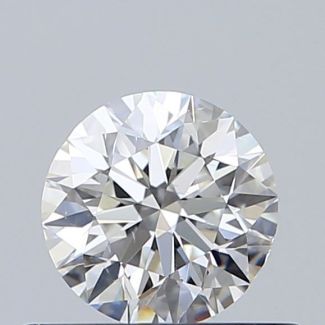 0.50 Carat Round H VS2 EX VG GIA Natural Diamond