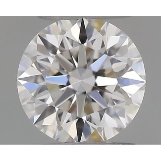 0.18 Carat Round F VVS1 EX GIA Natural Diamond