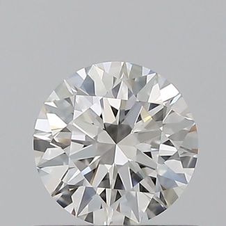 0.53 Carat Round E VVS1 EX GIA Natural Diamond