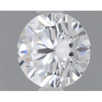 0.61 Carat Round F VS2 EX GIA Natural Diamond