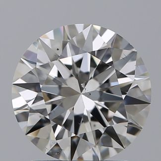 1.54 Carat Round H SI1 EX GIA Natural Diamond