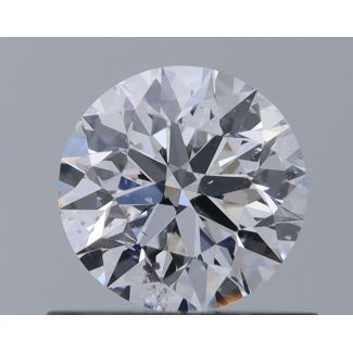 0.6 Carat Round D SI2 EX VG GIA Natural Diamond