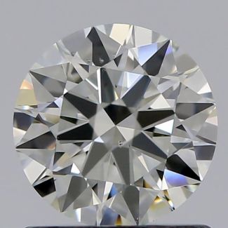 0.82 Carat Round J VS2 EX GIA Natural Diamond