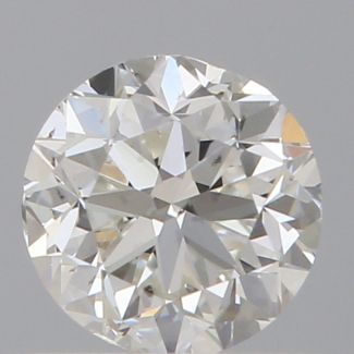 0.50 Carat Round H SI1 GD EX GIA Natural Diamond