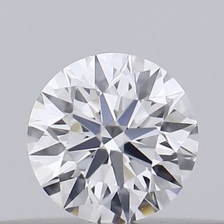 0.18 Carat Round D VVS1 EX GIA Natural Diamond