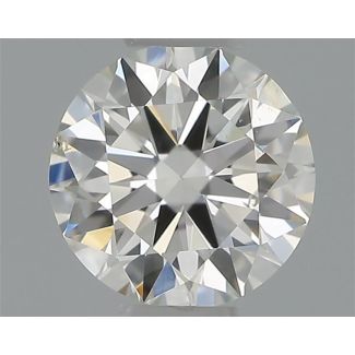 0.30 Carat Round H SI1 EX VG GIA Natural Diamond