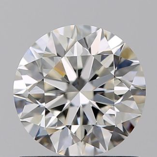 0.90 Carat Round H VS2 VG EX GIA Natural Diamond