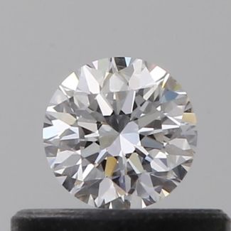 0.30 Carat Round D VVS2 GD EX GIA Natural Diamond