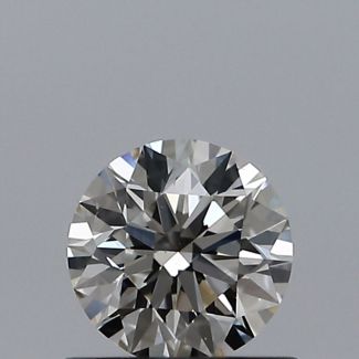 0.50 Carat Round J VS2 EX GIA Natural Diamond