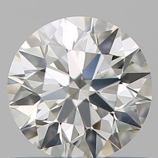 0.60 Carat Round J VVS2 EX GIA Natural Diamond