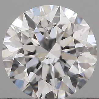 0.51 Carat Round D SI2 VG EX GIA Natural Diamond