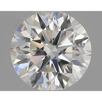 0.46 Carat Round H VVS2 EX VG GIA Natural Diamond