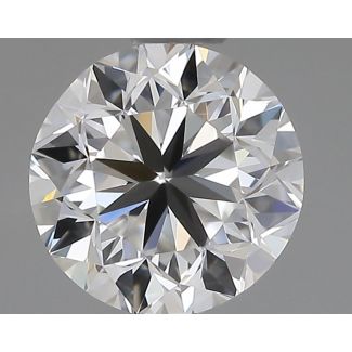 0.71 Carat Round F VVS1 GD EX VG GIA Natural Diamond