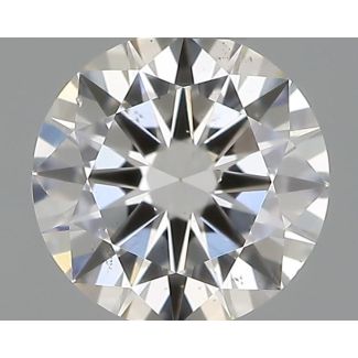 0.30 Carat Round F VS2 VG EX GIA Natural Diamond