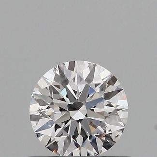 0.5 Carat Round E SI1 EX GIA Natural Diamond