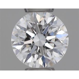 0.23 Carat Round D VVS1 EX VG GIA Natural Diamond