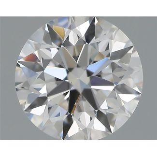 0.56 Carat Round D VS2 EX GIA Natural Diamond