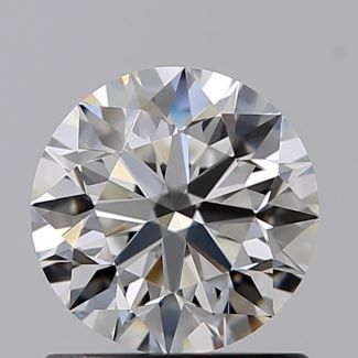 0.86 Carat Round F VVS1 EX GIA Natural Diamond