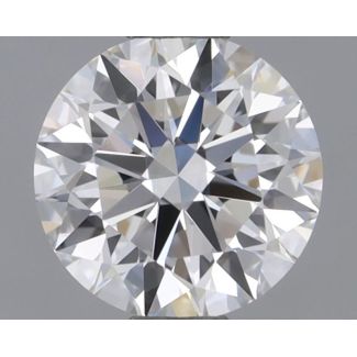 0.62 Carat Round E VVS1 EX GIA Natural Diamond