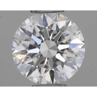 0.41 Carat Round F VVS2 EX GIA Natural Diamond