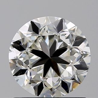 1.00 Carat Round J VS2 F EX VG GIA Natural Diamond